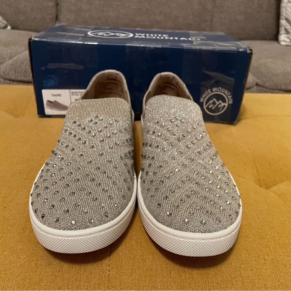 White Mountain Women's Bling Sneaker Size 8 S0066.15